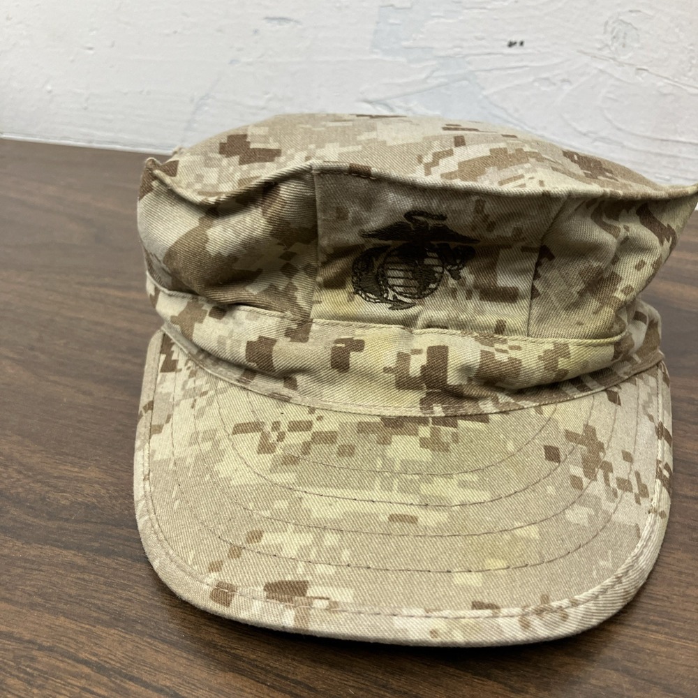 Marine Corps USMC 8 Point Desert Marpat Camouflage Cover Hat Cap Size XSmall